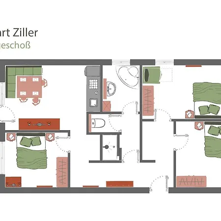Apartment Sonnenau Zell am Ziller Buitenkant foto